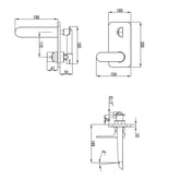 Ikon Banda Wall Combination Mixer